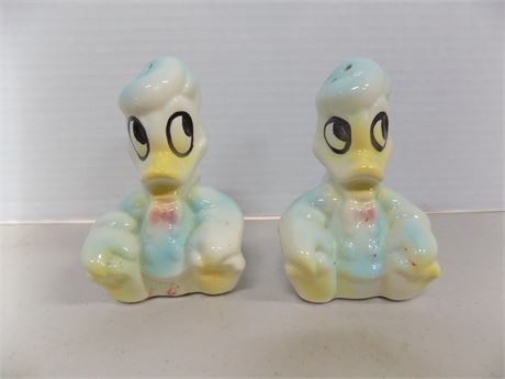 Vintage Donald Duck Salt and Pepper Shakers