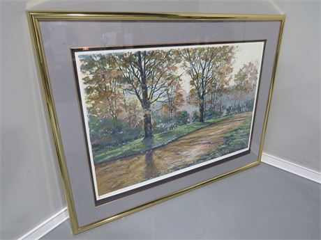 Park Trail Lithograph Print Limited Edition