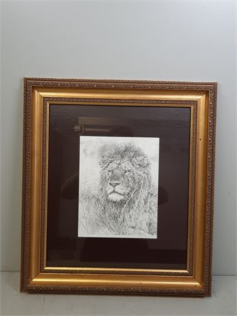 William Baker Lion Print