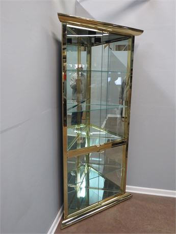 Glass Curio Corner Cabinet