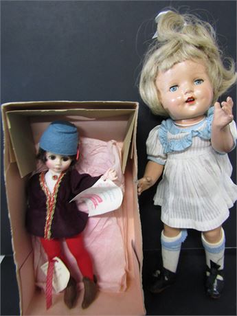 Vintage Early Dolls, "Romeo" and "1930's" Composite Doll