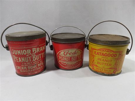 Rare Vintage Peanut Butter Tins