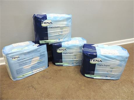TENA Night Super Absorbent Pads (4 Packages)