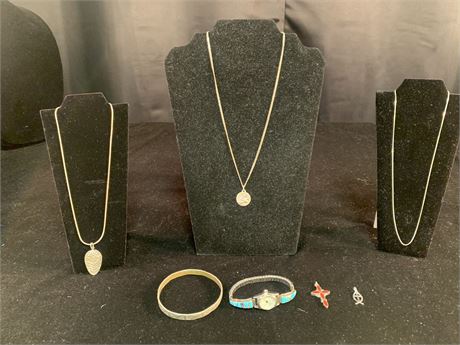 LOT of STERLING SILVER JEWELRY
