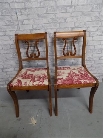 Matching Lyre Back Chairs