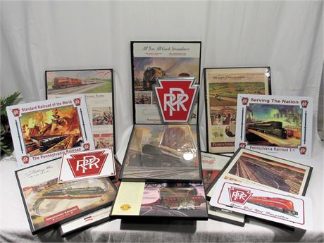 Train Memorabilia Lot - PRR - Pennsylvania Railroad - 12+ Pieces