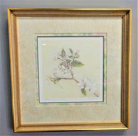 Signed Norma C. Hauck "Pink Apple Blossoms" (114/2801)