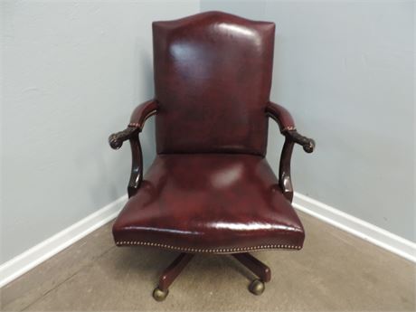 STATESVILLE CHAIR CO. Leather Desk Chair