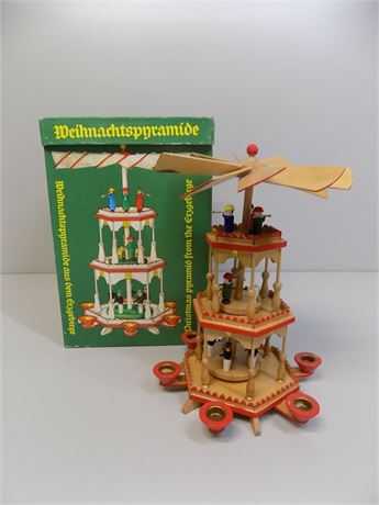 Vintage Erzgebirge Christmas Pyramid Carousel