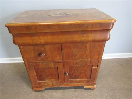 Antique Ice Chest, Solid Wood