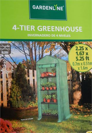 Garden Line 4-Tier Greenhouse