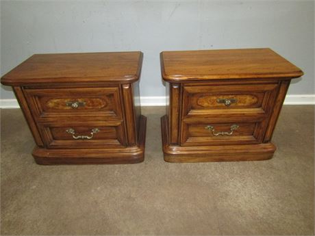 Vintage Set of Wooden End Tables