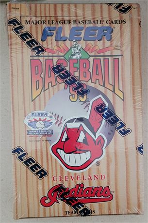 1996 Fleer Cleveland Indians Factory Sealed Wax Box