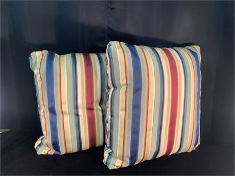 New Pair of Custom Stripe Pillows