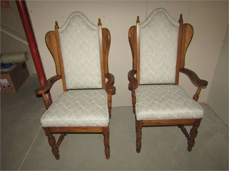 Antique Throne Side Chairs