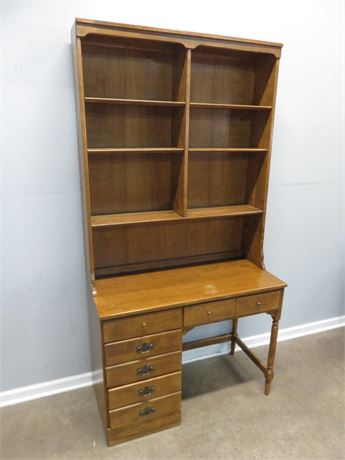 ETHAN ALLEN Desk with Hutch