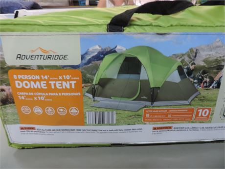 New ADVENTURIDGE 8 Person Dome Tent
