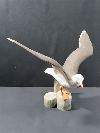 1984 FRANKLIN MINT Great Black-Backed Gull Sculpture