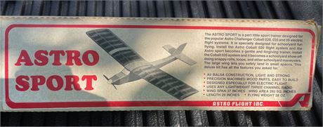 Vintage ASTRO SPORT Balsa Wood Plane