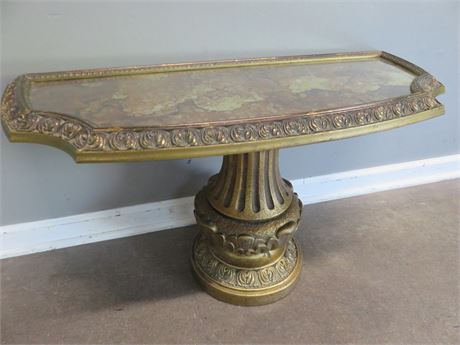 Wall Accent Pedestal Table