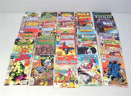 Comic Book Lot - 35 Misc. Comics from the 1980's and Up