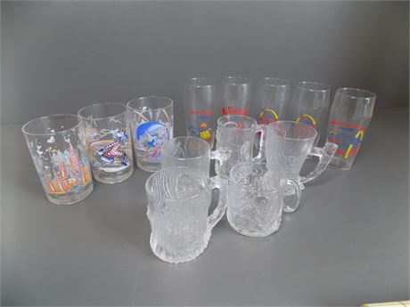 Collectible Disney & McDonald's Glasses