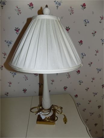 Lenox Ivory Porcelain Table Lamp with Lenox Shade