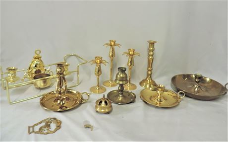 Genuine Brass / Baldwin / Brass Style / Candlesticks