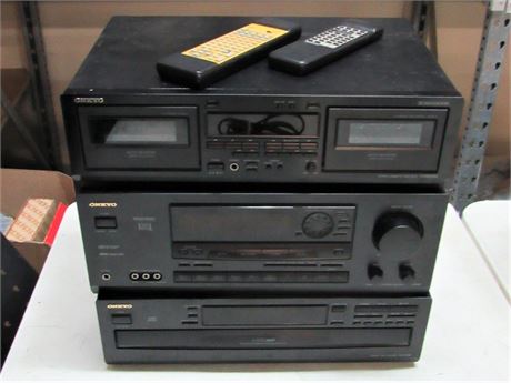 3-Pieces Onkyo Stereo Audio/Video Equipment