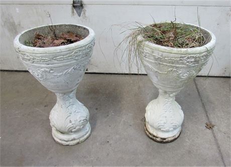 2 Concrete Urn/Planters