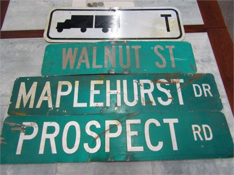 Set of Street Signs