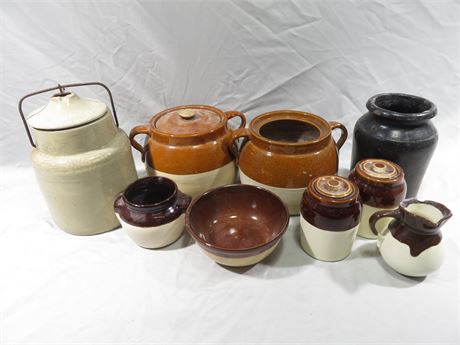 Assorted Stoneware Pottery Lot