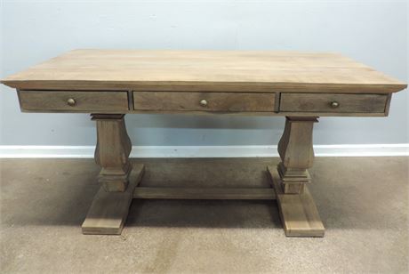 Grey Double Pedestal Desk