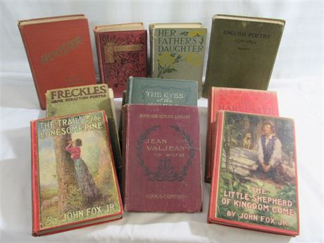 Antique/Vintage Book Lot - 14 Books