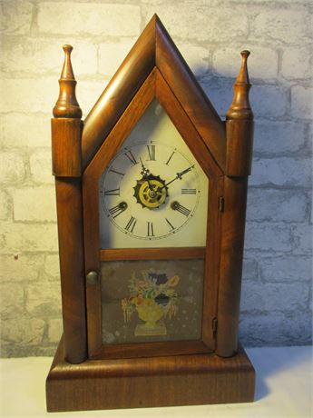 Antique Gilbert Steeple Eighty Day and Thirty Hour Shelf clock