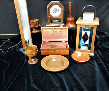 Vintage Mantle Clock Lane Cedar Wood Treasure Box and More