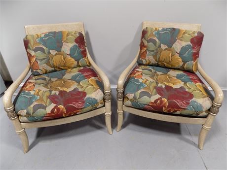 Contemporary Floral Chairs
