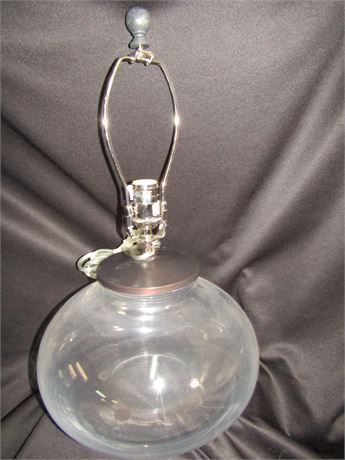 Italian Made Glass Globe Table Lamp