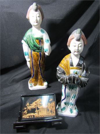 Asian Ceramic Figurines, and Art Piece
