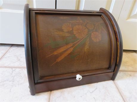Vintage Cornwall Oak Bread Box