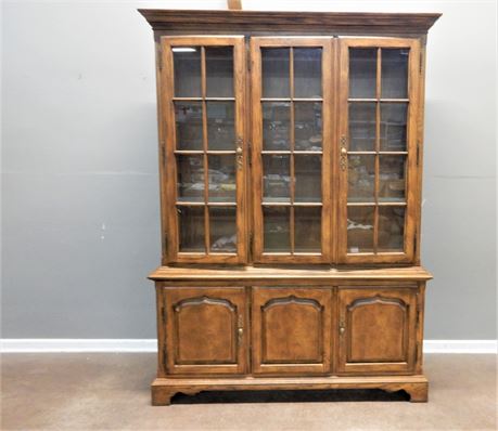 Drexel Heritage Two Piece China Display Hutch