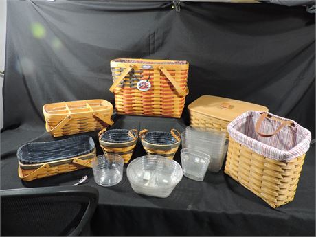 Signed Longaberger 25th Anniversary Collector Baskets