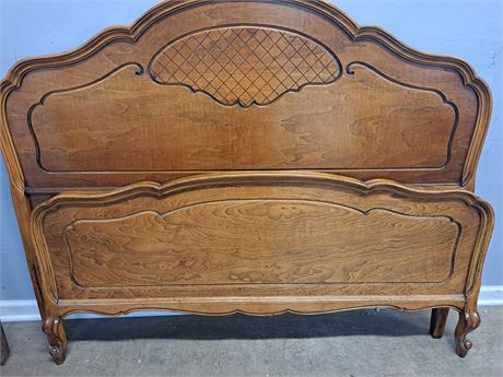Louis XV Style Walnut Bed Frame
