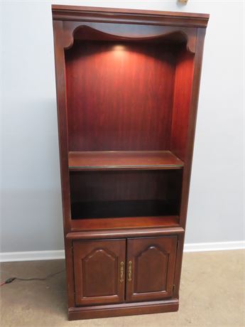 Lighted Bookcase Cabinet