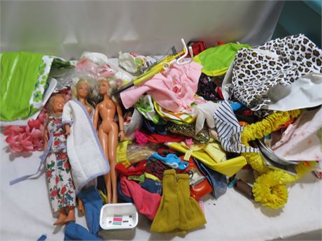 Assorted Barbie Dolls & Accessories