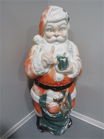 Santa Claus Lighted Blow Mold Figure