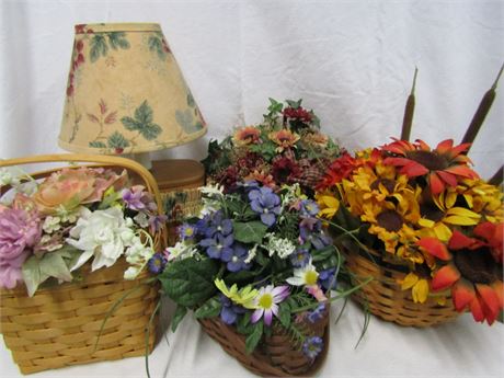 Longaberger Floral Basket Collection