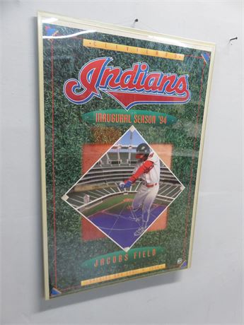 Cleveland Indians Jacobs Field Opening Day Commemorative Poster