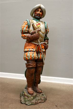 Vintage Weighted Conquistador Statue 1967