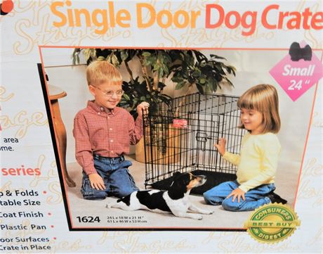 Single Door Dog Crate with Divider Panels made by Life Stages